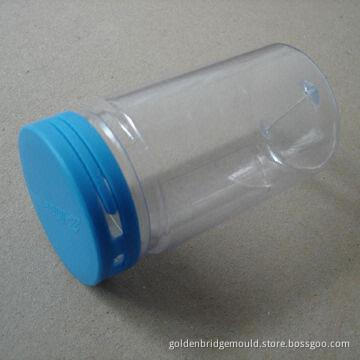Mold and tooling design for LED light clear bottle